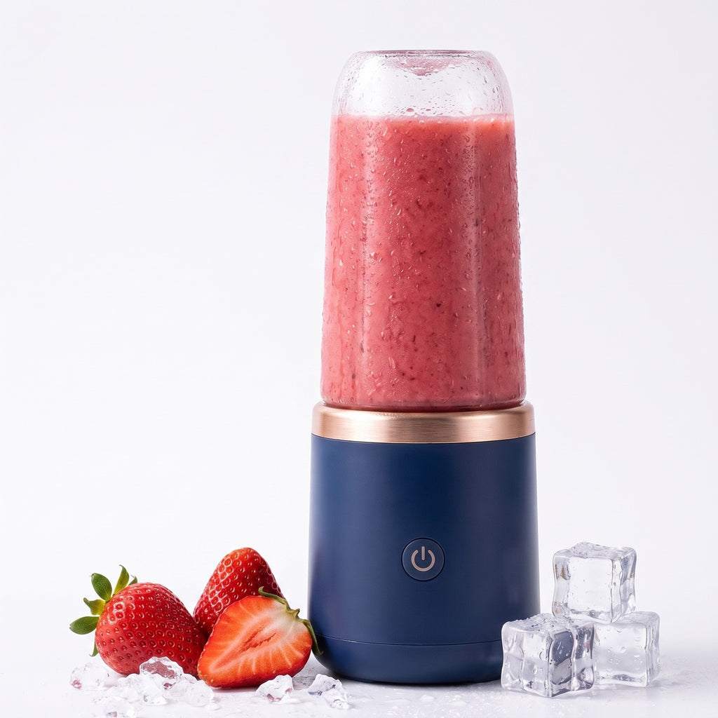 Portable Blender with 6 Blades, USB-Rechargeable Smoothie Cup