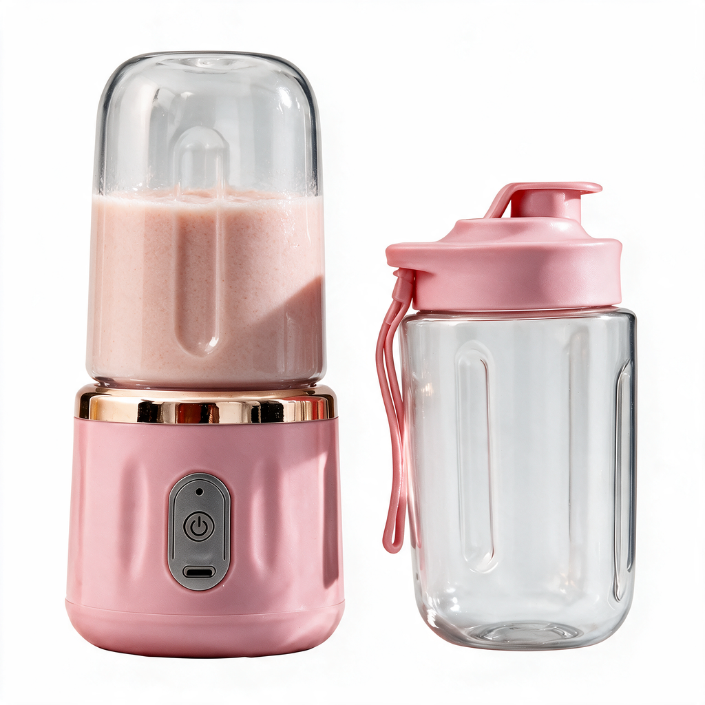 Portable Blender with 6 Blades, USB-Rechargeable Smoothie Cup