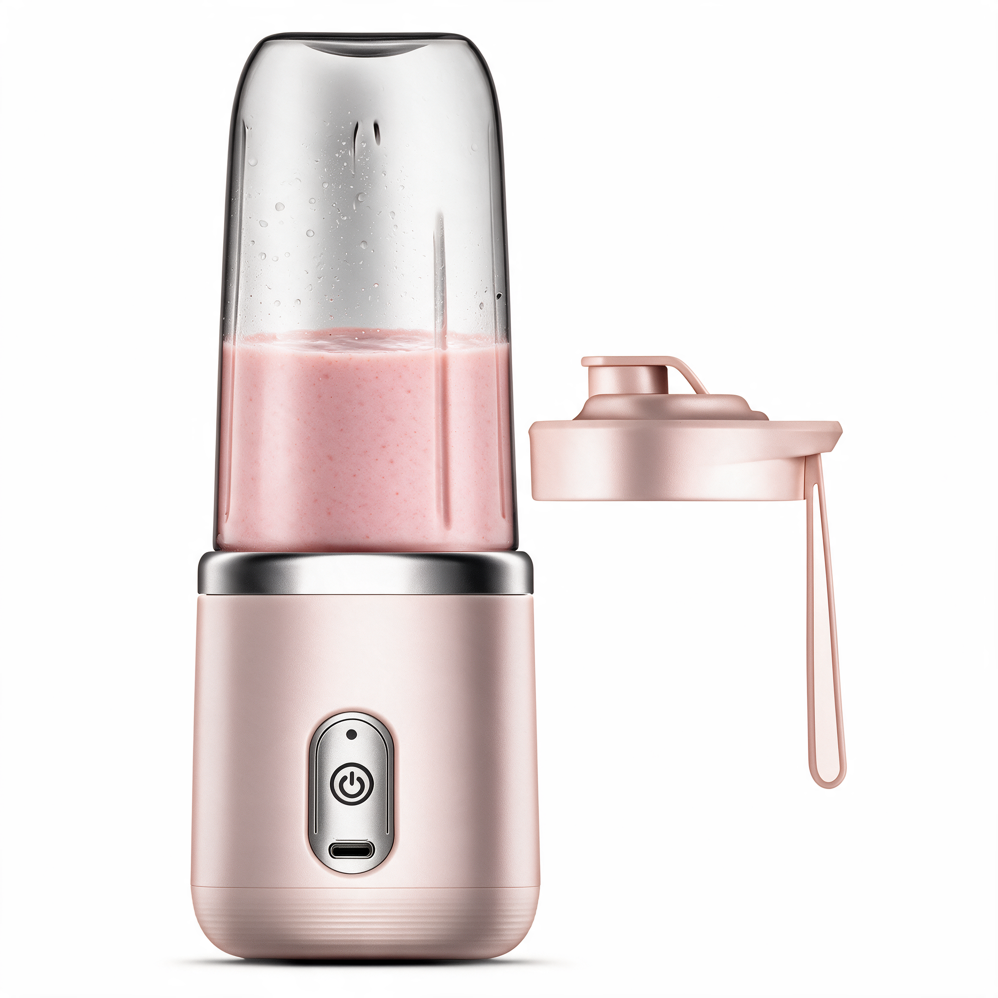 Portable Blender with 6 Blades, USB-Rechargeable Smoothie Cup