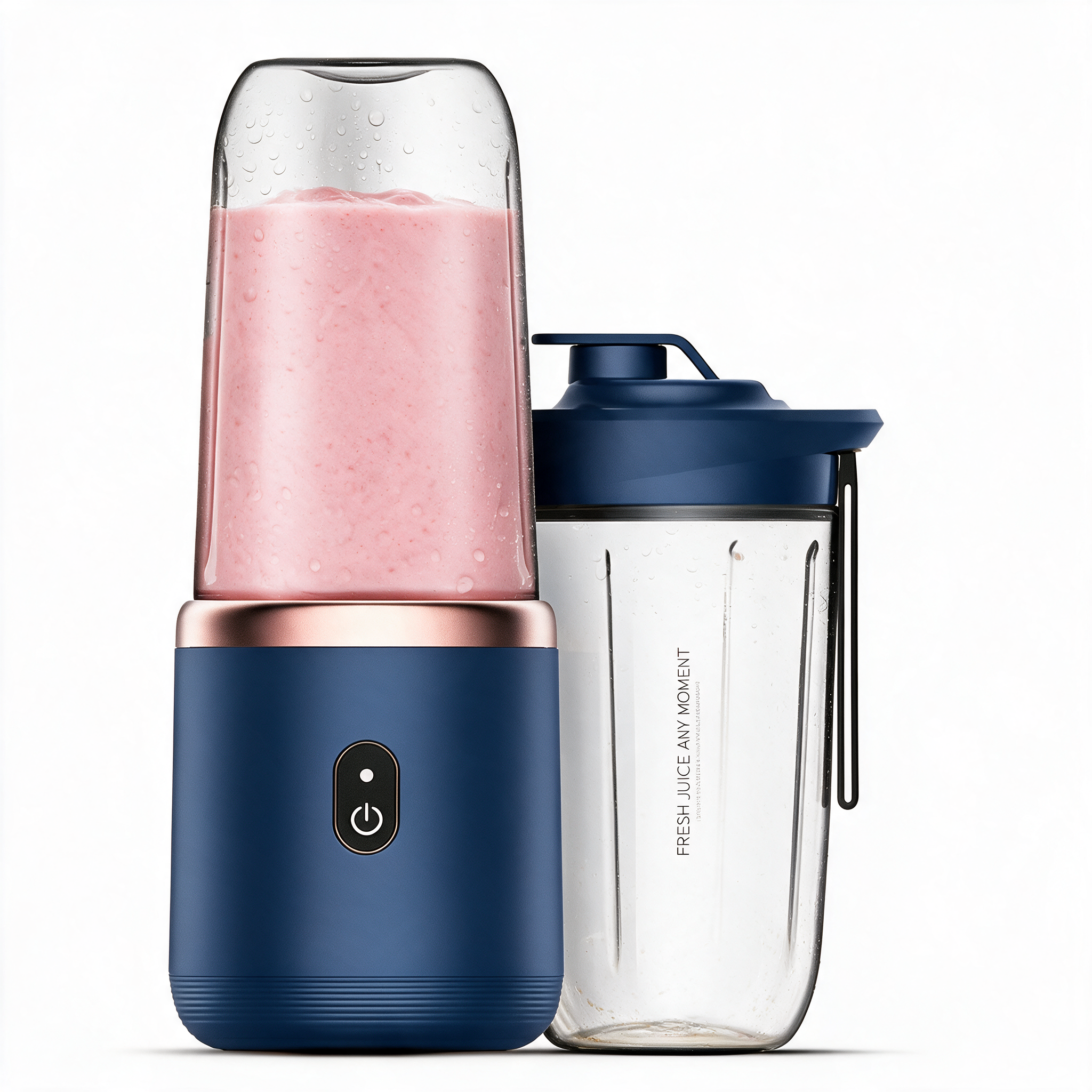 Portable Blender with 6 Blades, USB-Rechargeable Smoothie Cup